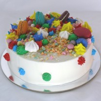 Rainbow - Rainbow Macaron Cake - NOT Nut Free